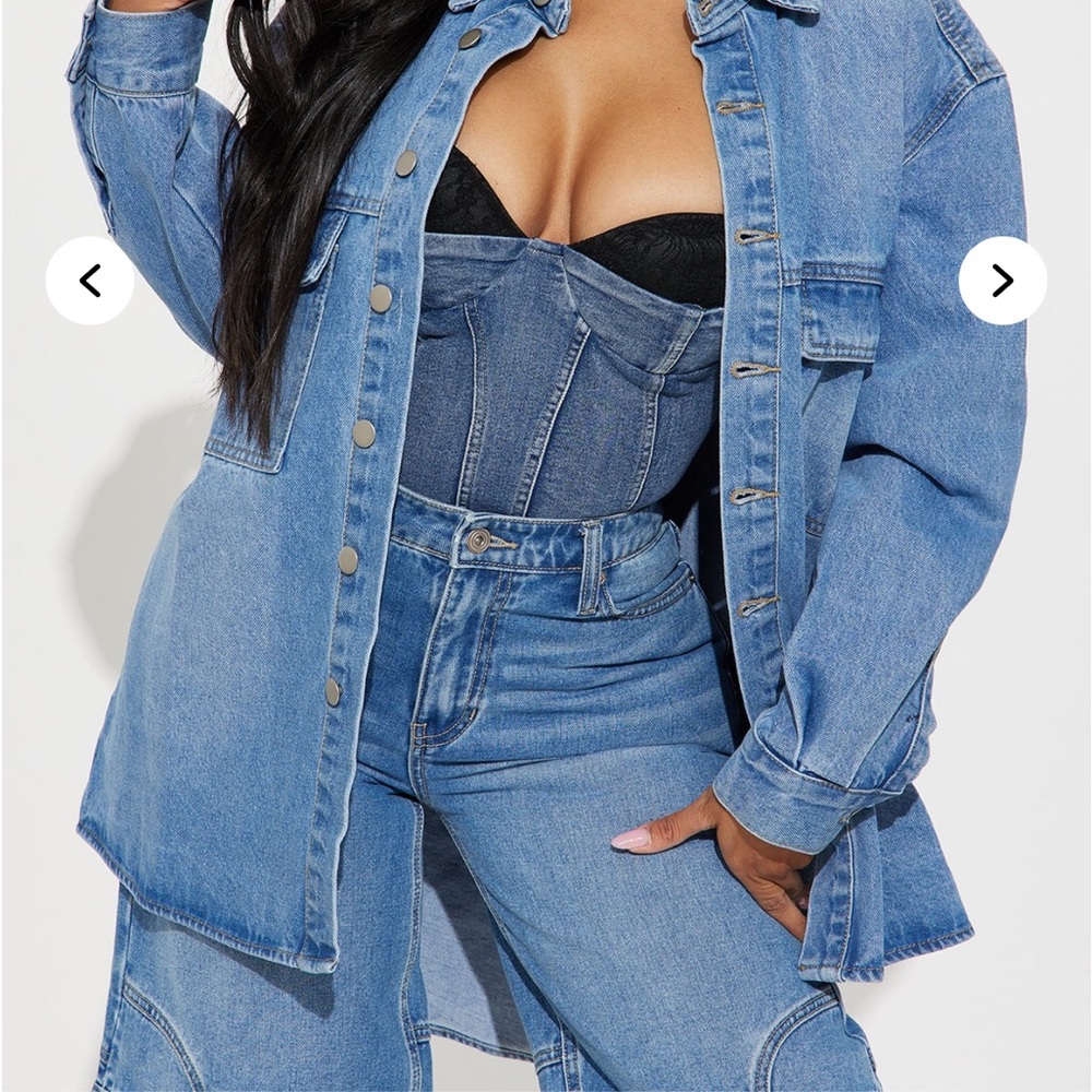 Fashion Nova Blue Jean Jacket